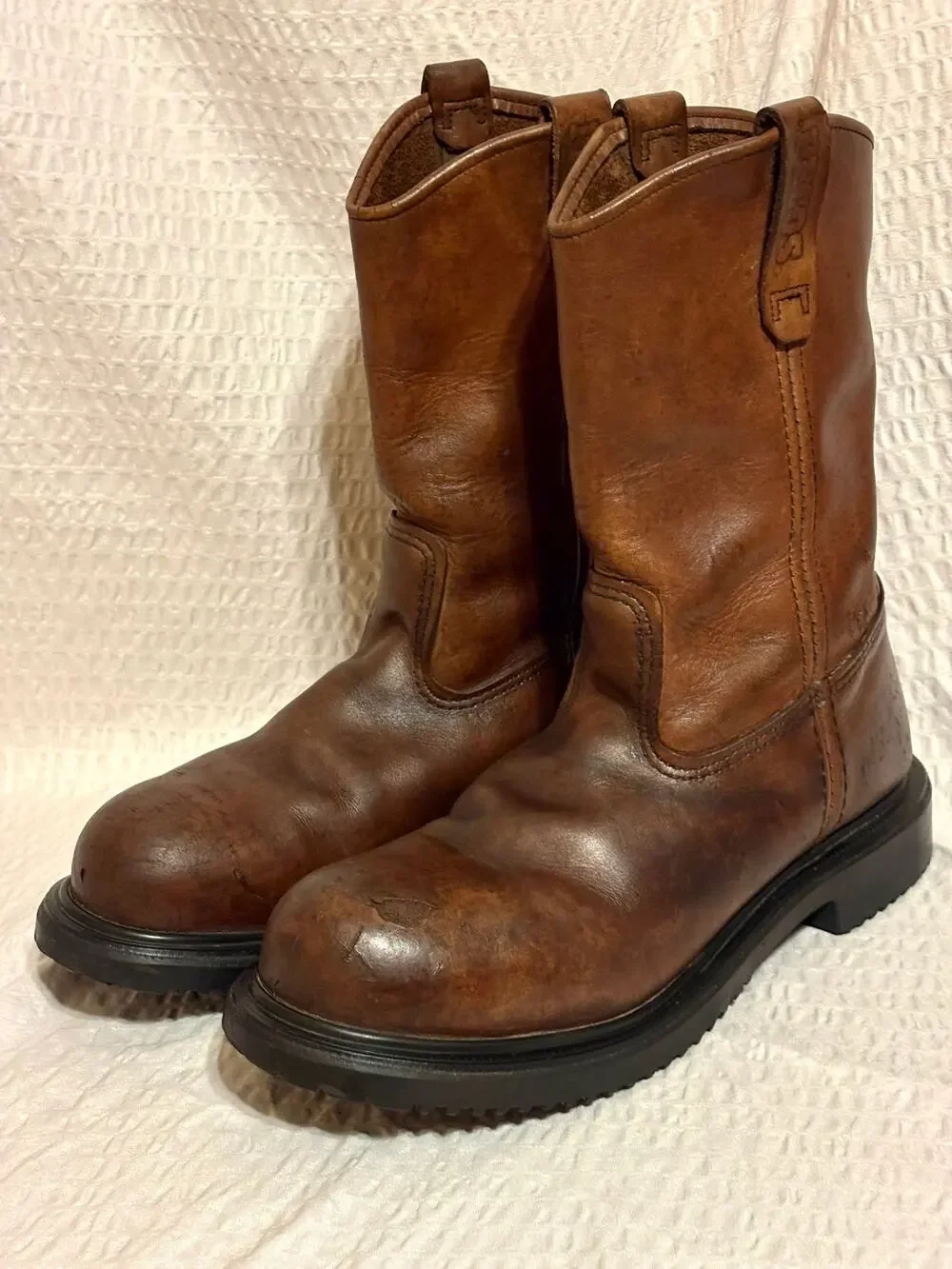 Red Wing USA Pecos 2231 Pull On Work Boot Men’s 9.5B  EH Steel Toe PLZ READ